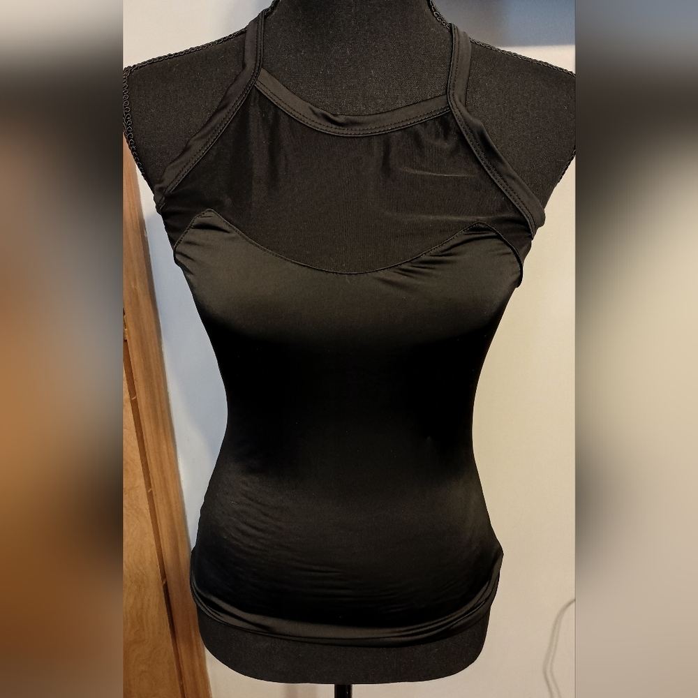 Black mesh top tank top